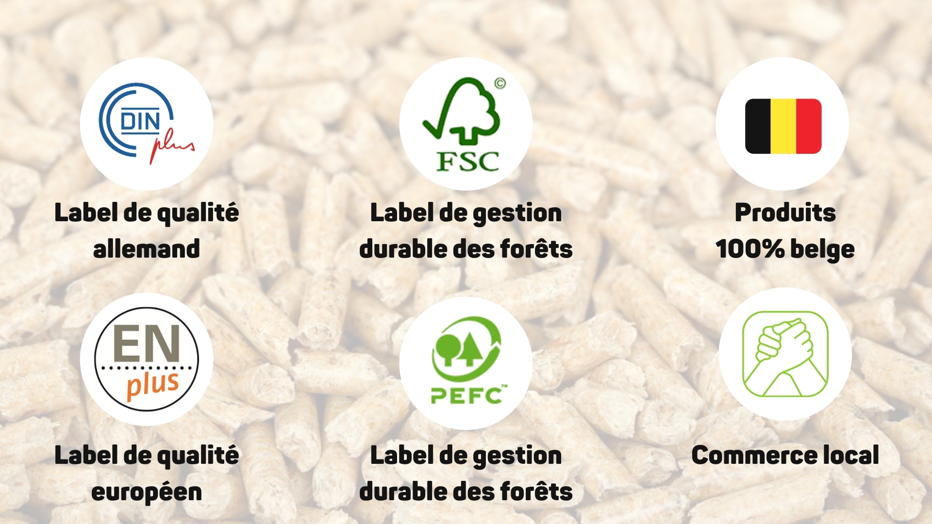 Les labels de qualité du pellet vendu sur Pelletstock